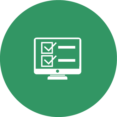 Icon mit Bildschirm, das für "Anmeldung" steht.